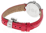 Shop Tissot Bellissima Small Lady Diamonds Mother of Pearl Dial Red Leather Strap Watch For Women - T126.010.66.113.00 in USA