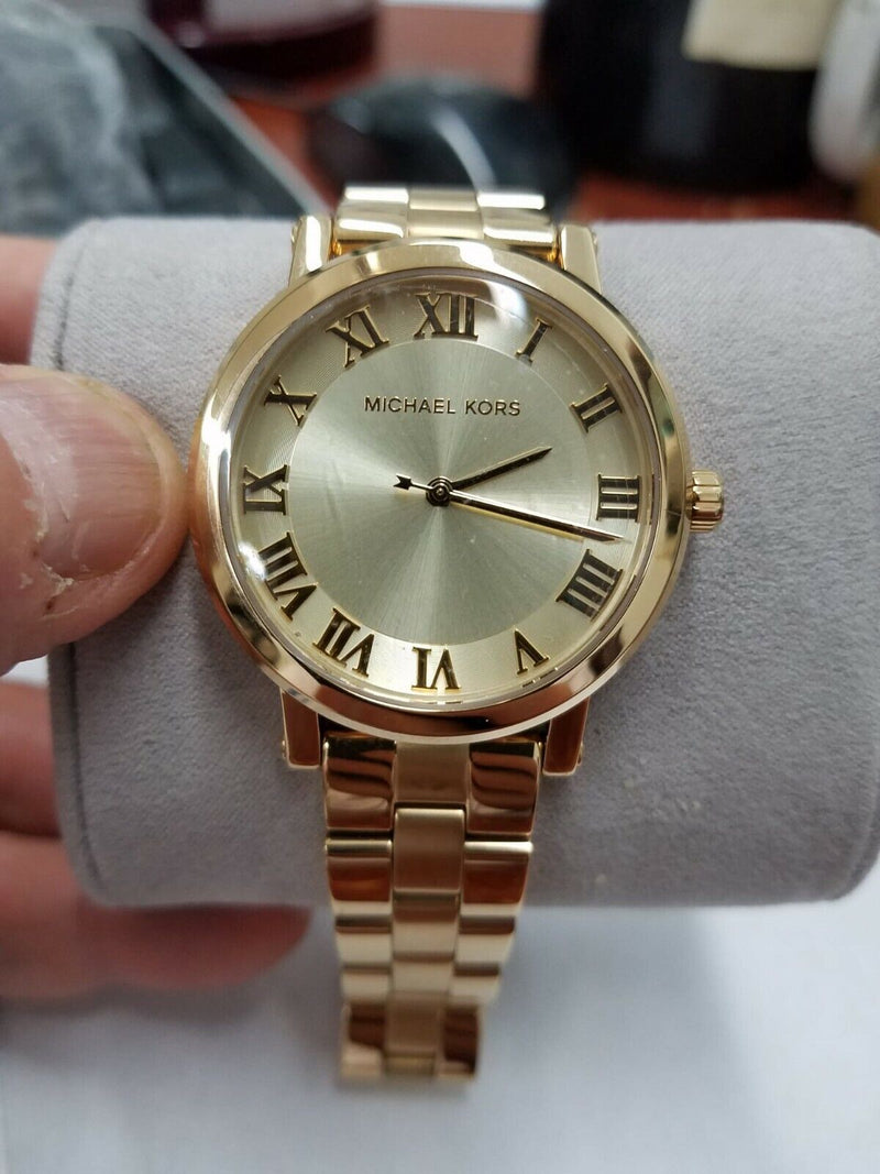 Michael Kors Norie Gold Dial Gold Steel Strap Watch for Women - MK3560 Buy Now By Michael Kors