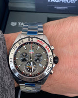 Tag Heuer Formula 1 Chronograph Indy 500 Special Edition Grey Dial Silver Steel Strap Watch for Men - CAZ1016.EB0058 Buy Now By Tag Heuer