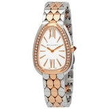Bvlgari Serpenti Seduttori Diamonds Silver Dial Two Tone Steel Strap Watch for Women - SERPENTI103274