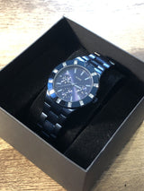 Guess Glisten Analog Blue Dial Blue Steel Strap Watch for Women - W0027L3 Buy Now By Guess