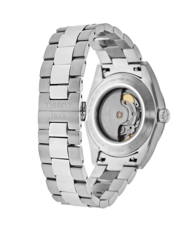 Tissot Gentleman Powermatic 80 Silicium Ice Blue Silver Steel Strap Watch For Men - T127.407.11.351.00 Buy Now By Tissot