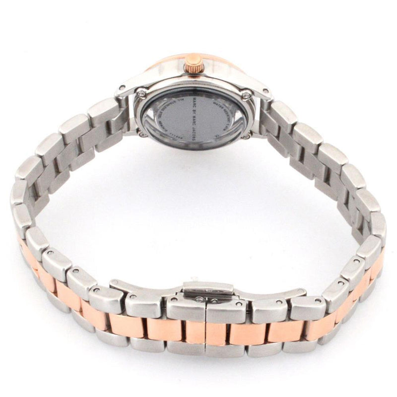 Marc Jacobs Tether Transparent White Dial Two Tone Steel Strap Watch for Women - MBM3418 Buy Now By Marc Jacobs