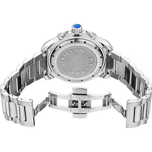 Movado Series 800 Blue Dial Silver Steel Strap Watch for Men - 2600151 Buy Now By Movado
