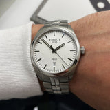 Tissot PR 100 Quartz White Dial Silver Steel Strap Watch For Women - T101.410.11.031.00 Buy Now By Tissot