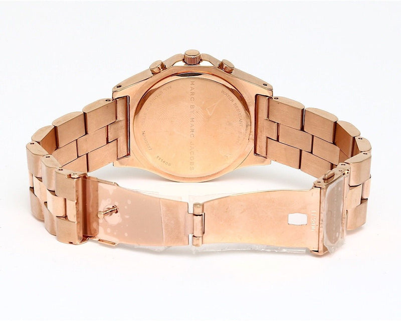 Marc Jacobs Blade Chronograph Mother of Pearl White Dial Rose Gold Steel Strap Watch for Women - MBM8637 Buy Now By Marc Jacobs