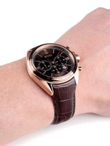 Hugo Boss Driver Sport Chronograph Brown Dial Brown Leather Strap Watch for Men - 1513093 Buy Now By Hugo Boss