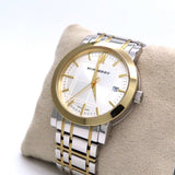 Burberry Heritage White Dial Two Tone Stainless Steel Strap Watch for Men - BU1358 Buy Now By Burberry