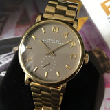 Marc Jacobs Baker Grey Dial Gold Steel Strap Watch for Women - MBM3281 Buy Now By Marc Jacobs