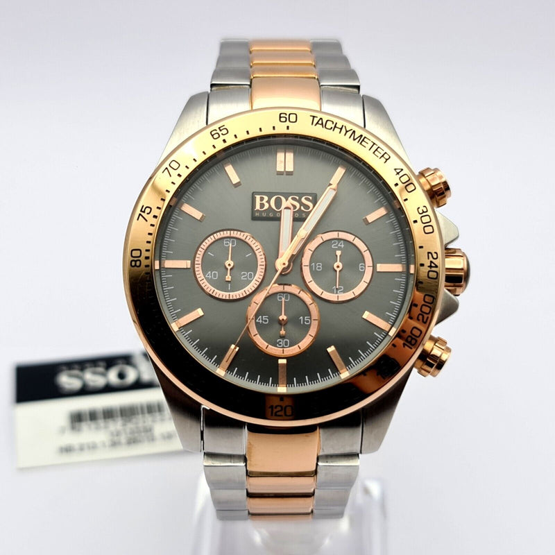 Hugo Boss Ikon Grey Dial Two Tone Steel Strap Watch for Men - 1513339 Buy Now By Hugo Boss