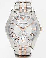 Emporio Armani Classic Quartz Silver Dial Two Tone Steel Strap Watch For Men - AR1824 Buy Now By Emporio Armani