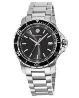 Shop Movado Series 800 Black Dial Silver Steel Strap Watch For Men - 2600135 in USA