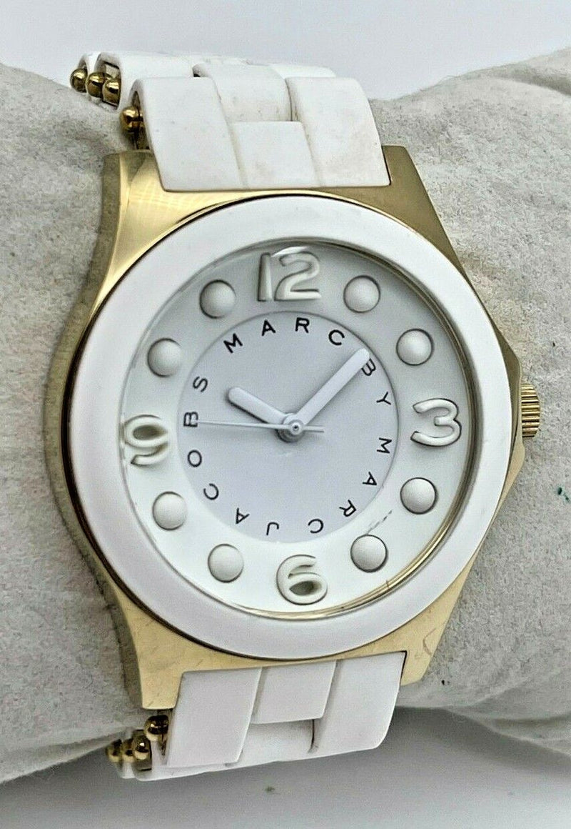 Marc Jacobs Pelly White Dial White Silicone Strap Watch for Women - MBM2526 Buy Now By Marc Jacobs