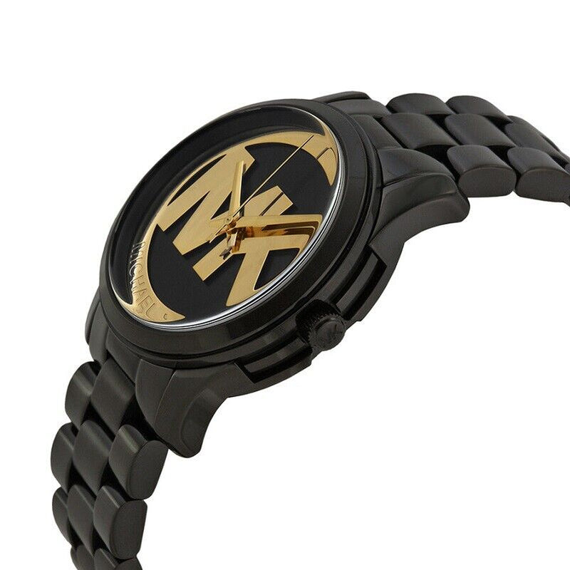 Michael Kors Runway Black Dial Black Steel Strap Watch for Women - MK6057 Buy Now By Michael Kors