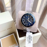 Michael Kors Cunningham Multifunction Blue Dial Silver Steel Strap Watch For Men - MK7153 Buy Now By Michael Kors