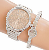 Michael Kors Layton Three Hand Pink Dial Silver Steel Strap Watch For Women - MK7298 Buy Now By Michael Kors