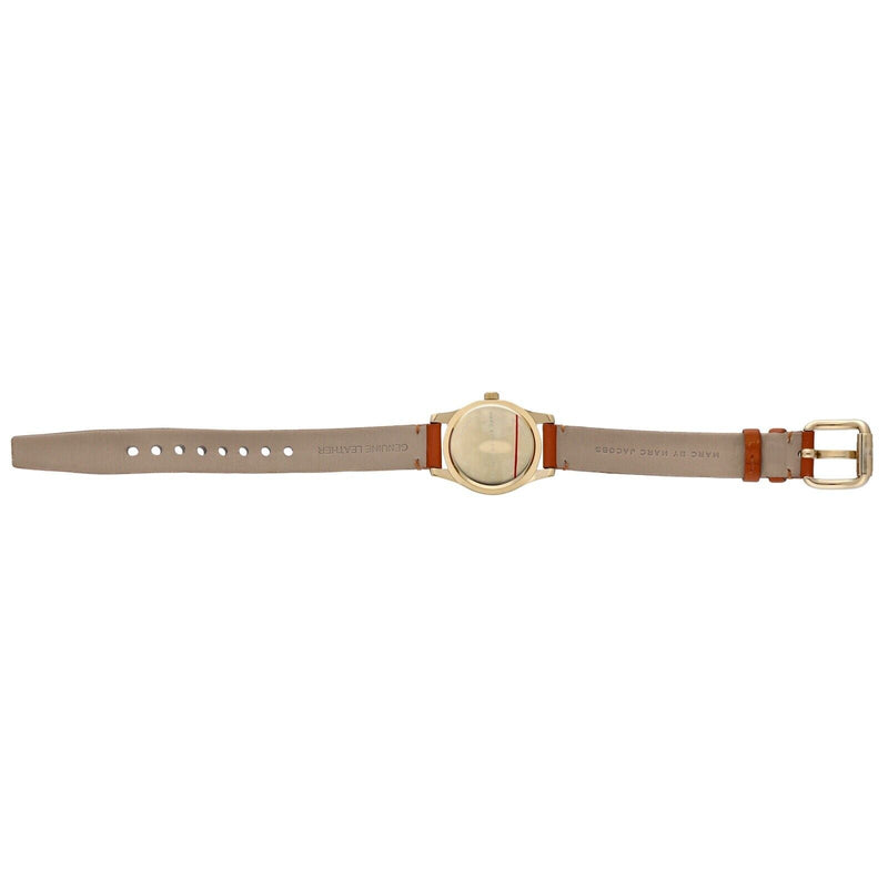 Marc Jacobs Mini Blade White Dial Brown Leather Strap Watch for Women - MBM1219 Buy Now By Marc Jacobs