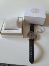 Versace Casual Chronograph Grey Dial Brown Leather Strap Watch for Men - VERG001-18 Buy Now By Versace