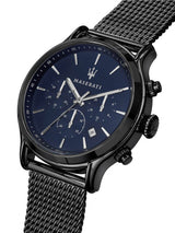 Maserati Epoca Black Edition Blue Dial Black Mesh Bracelet Watch For Men - R8873618008 Buy Now By Maserati