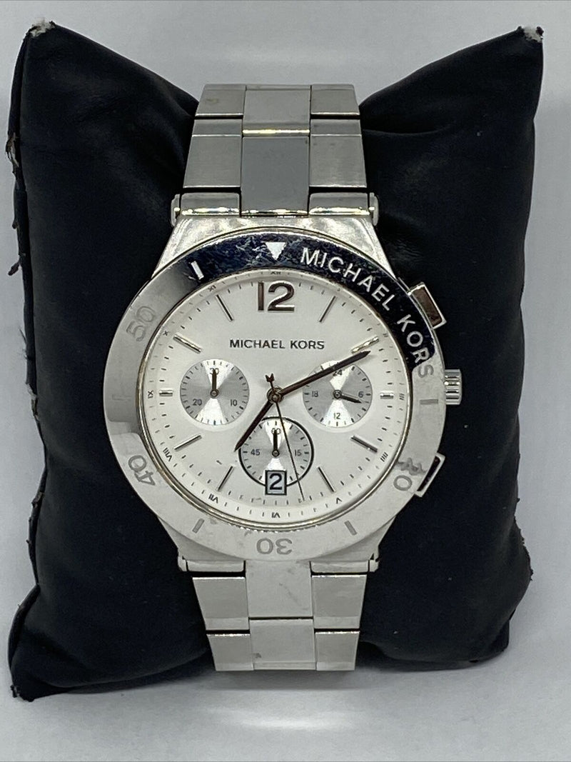 Michael Kors Wyatt White Dial Silver Steel Strap Watch For Women - MK5932 Buy Now By Michael Kors