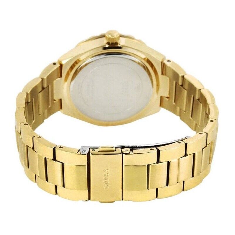 Guess Viva Diamonds Gold Dial Gold Steel Strap Watch for Women - W0111L2