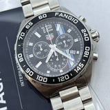 Tag Heuer Formula 1 Chronograph Black Dial Silver Steel Strap Watch for Men - CAZ101H.BA0842