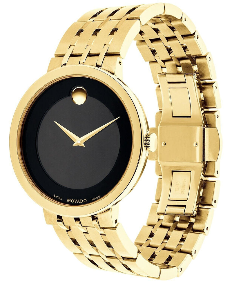 Movado Esperanza Museum 39mm Black Dial Stainless Steel Watch For Men - 0607059 Buy Now By Movado