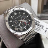 Michael Kors Brecken Chronograph Quartz Black Dial Silver Steel Strap Watch For Men - MK8438 Buy Now By Michael Kors