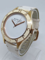 Marc Jacobs Blade White Dial White Leather Strap Watch for Women - MBM1179 Buy Now By Marc Jacobs