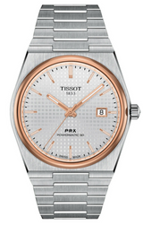 Tissot PRX Powermatic 80 Silver Dial Silver Steel Strap Watch For Men - T1374072203100