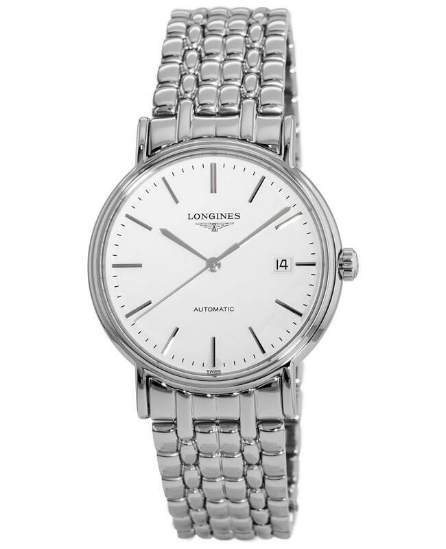 Longines Presence 38.5mm Automatic Stainless Steel Watch for Men - L4.921.4.12.6 Buy Now By Longines