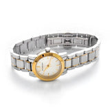 Shop Burberry The City Silver Dial Two Tone Steel Strap Watch for Women - BU9217 in USA