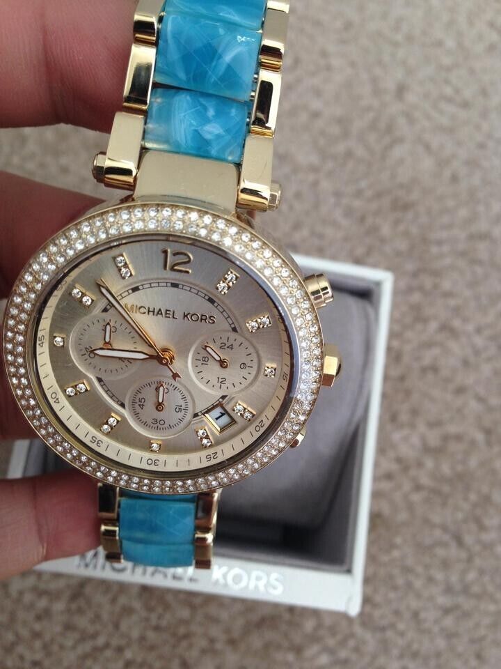 Michael Kors Parker Gold Dial Two Tone Steel Strap Watch for Women - MK6364 Buy Now By Michael Kors