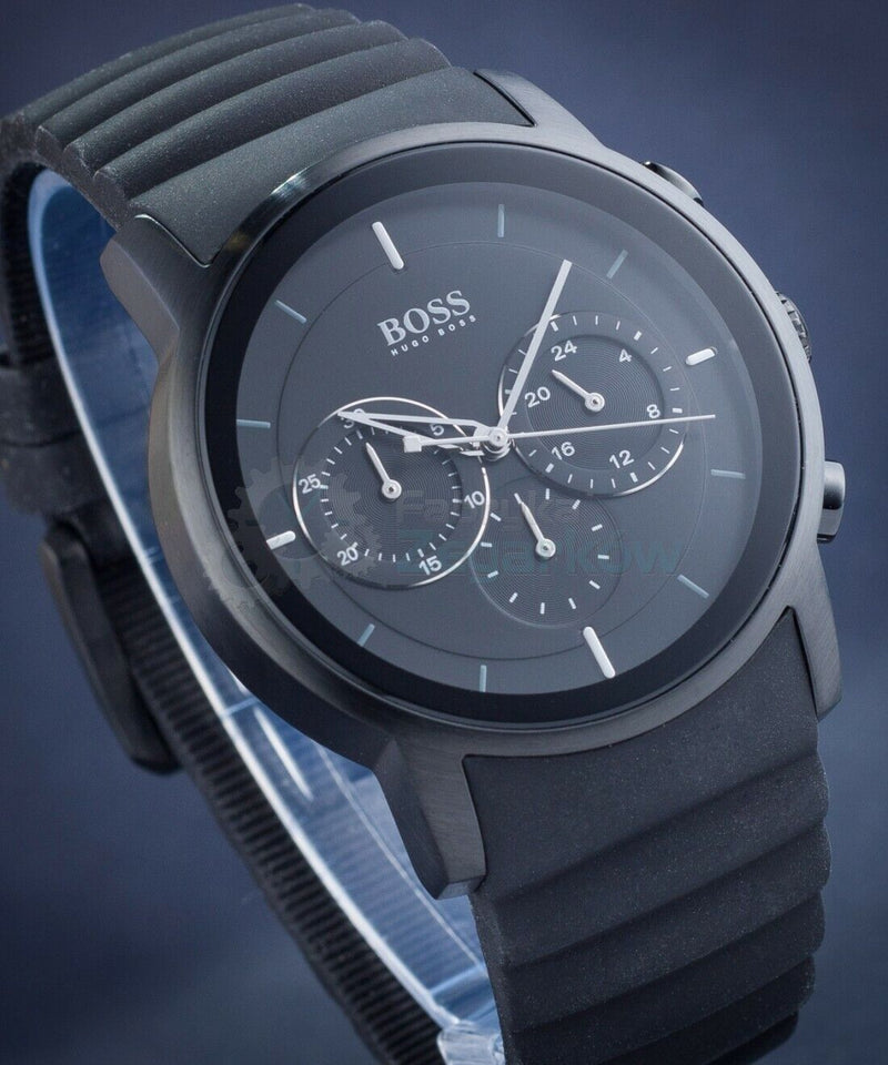 Hugo Boss Modern Black Dial Black Rubber Strap Watch for Men - 1512639 Buy Now By Hugo Boss