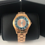 Marc Jacobs Henry Rose Gold Dial Rose Gold Steel Strap Watch for Women - MBM3296 Buy Now By Marc Jacobs