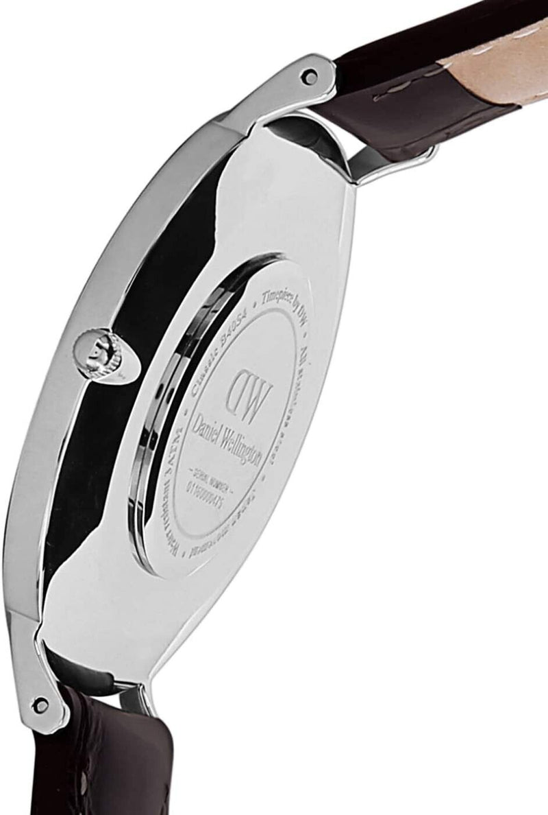 Daniel Wellington Classic York Black Dial Brown Leather Strap Watch For Men - DW00100134 Buy Now By Daniel Wellington