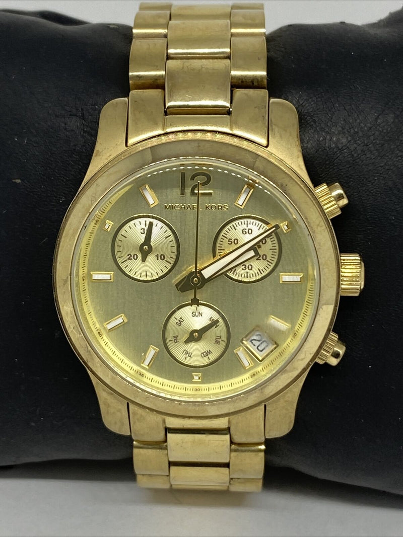 Michael Kors Runway Gold Dial Gold Steel Strap Watch for Women - MK5384 Buy Now By Michael Kors