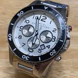 Marc Jacobs Rock Chronograph White Dial Silver Steel Strap Watch for Men - MBM5027 Buy Now By Marc Jacobs
