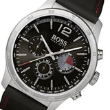 Hugo Boss Professional Black Dial Black Silicone Strap Watch for Men - 1513525
