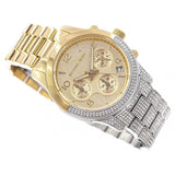 Michael Kors Runway Chronograph Gold Dial Two Tone Steel Strap Watch For Women - MK7329 Buy Now By Michael Kors