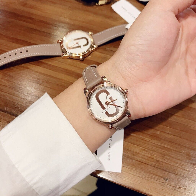 Marc Jacobs Corie White Dial Brown Leather Strap Watch for Women - MJ1581 Buy Now By Marc Jacobs
