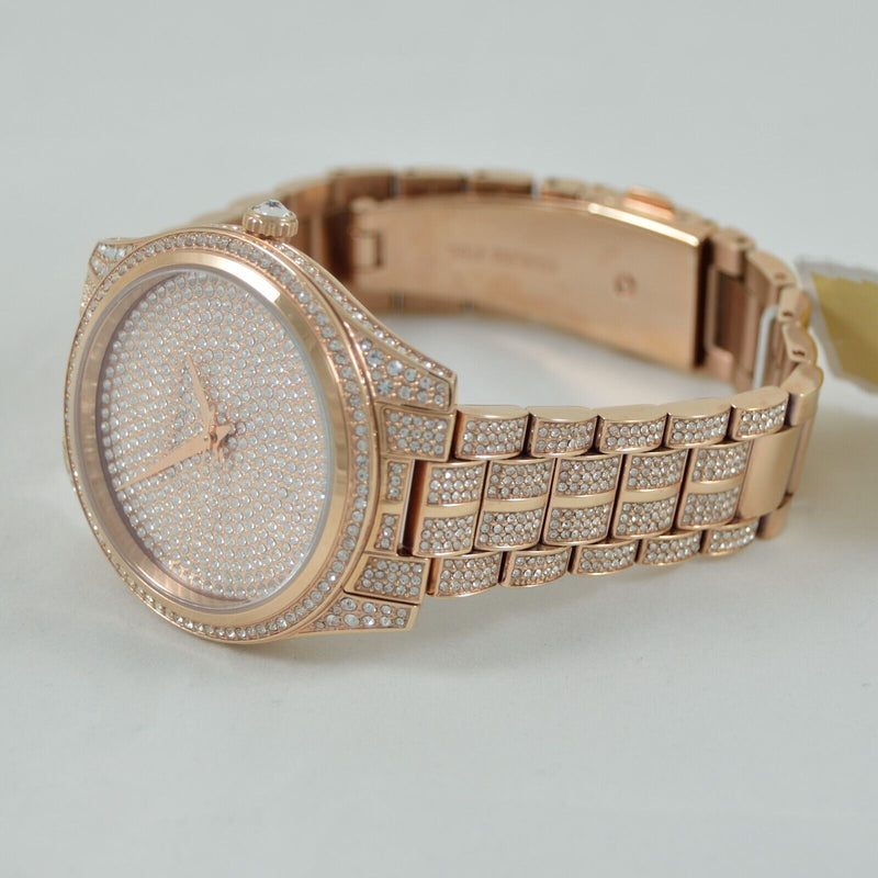 Michael Kors Lauryn Crystals Rose Gold Dial Rose Gold Steel Strap Watch For Women - MK3931 Buy Now By Michael Kors