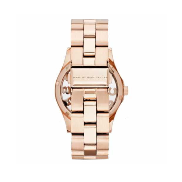 Marc Jacobs Henry Skeleton Rose Gold Dial Rose Gold Steel Strap Watch for Women - MBM3264 Buy Now By Marc Jacobs