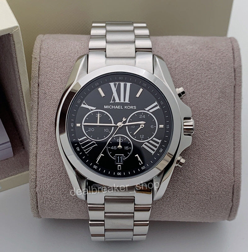 Michael Kors Bradshaw Black Dial Silver Steel Strap Watch for Men - MK5705 Buy Now By Michael Kors
