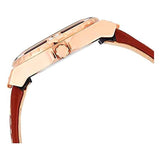 Guess Limelight Quartz White Dial Brown Leather Strap Watch For Women - W0775L7 Buy Now By Guess