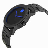 Shop Movado Bold TR90 Black Dial Black Steel Strap Watch for Men - 3600099 in USA