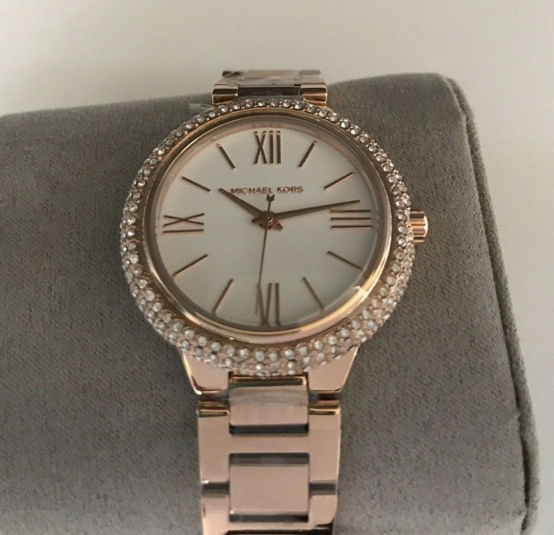 Michael Kors Taryn Quartz White Dial Rose Gold Steel Strap Watch For Women - MK4460 Buy Now By Michael Kors