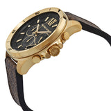 Michael Kors Brecken Chronograph Black Dial Brown Leather Strap Watch For Men - MK8849 Buy Now By Michael Kors