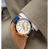 Tommy Hilfiger Bank Multifunction Quartz White Dial Blue Rubber Strap Watch for Men - 1791778 Buy Now By Tommy Hilfiger
