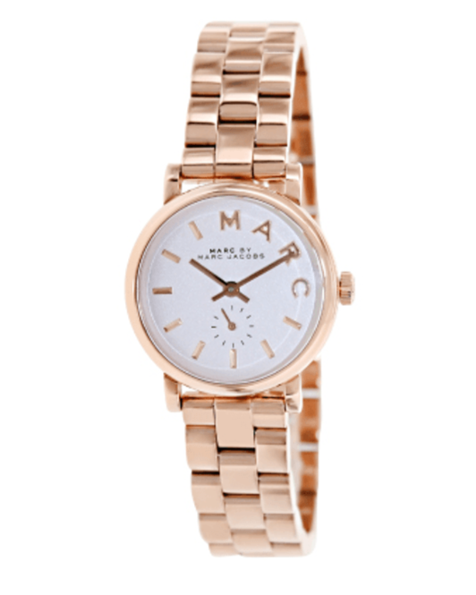 Marc Jacobs Baker White Dial Rose Gold Steel Strap Watch for Women - MBM3248 Buy Now By Marc Jacobs